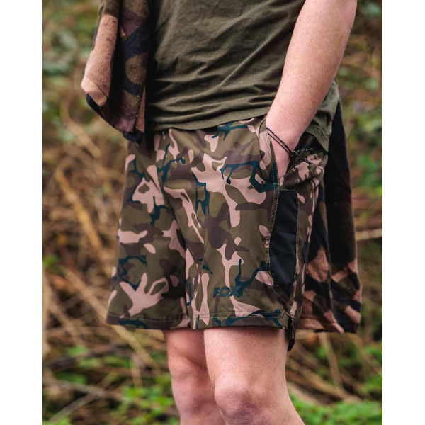 Fox Camo/Black Swim Shorts Šortai