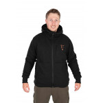 Fox Collection Sherpa Jacket Black & Orange Striukė