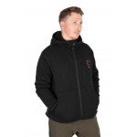 Fox Collection Sherpa Jacket Black & Orange Striukė