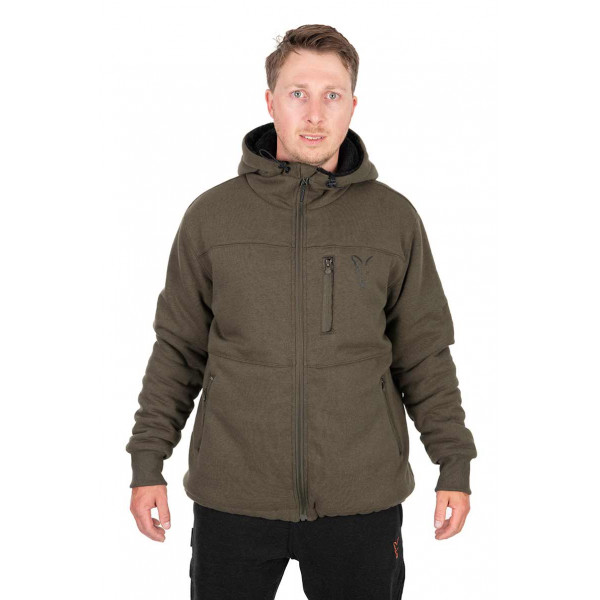 Fox Collection Sherpa Jacket Green & Black Striukė