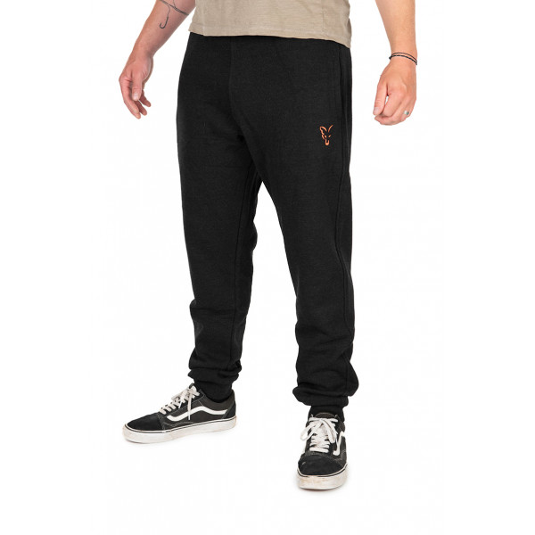 Fox Collection Joggers Black & Orange Ilgos kelnės