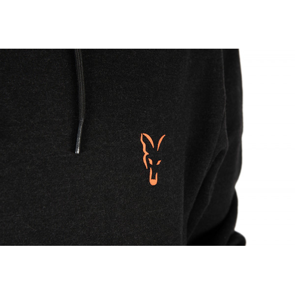 Fox Collection Hoody Black & Orange Džemperis bliuzonas