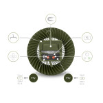 Fan with Light Delphin Ventix