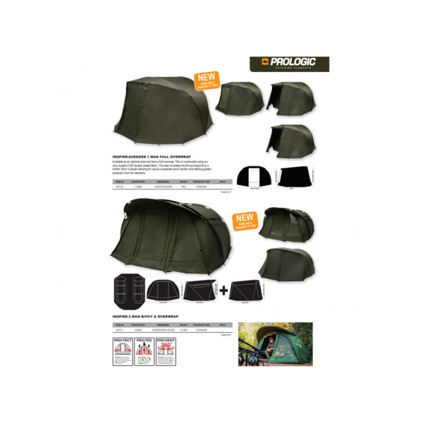 Prologic INSPIRE BIVVY and OVERWRAP 2 MAN