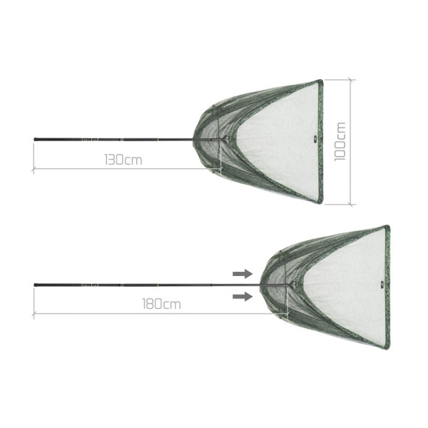 Landing net Delphin TELEFIX C2G