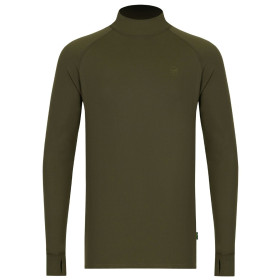 Korda Mock Neck Thermal LS Shirts Dark Olive