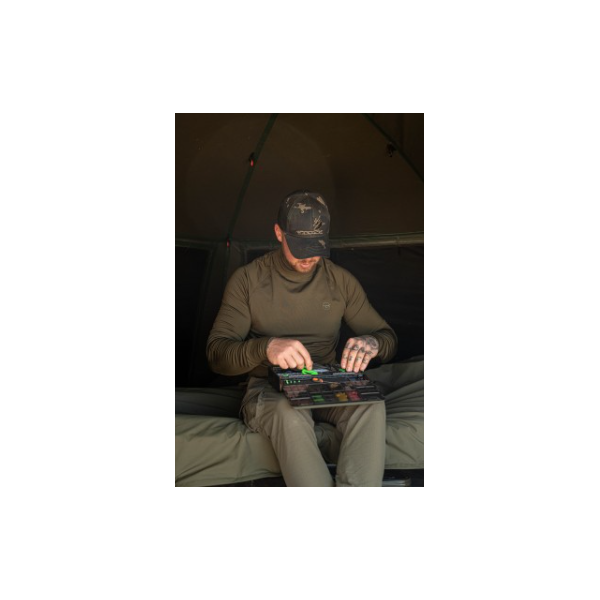 Korda Mock Neck Thermal LS Shirts Dark Olive