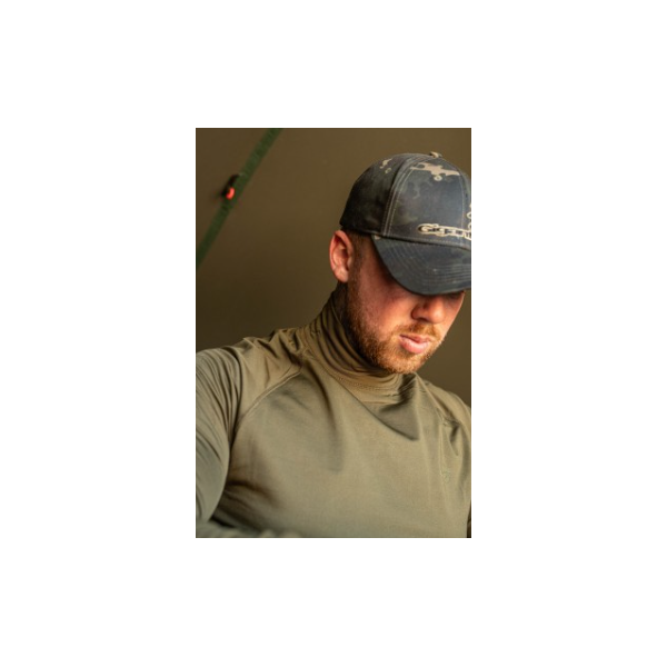 Korda Mock Neck Thermal LS Shirts Dark Olive