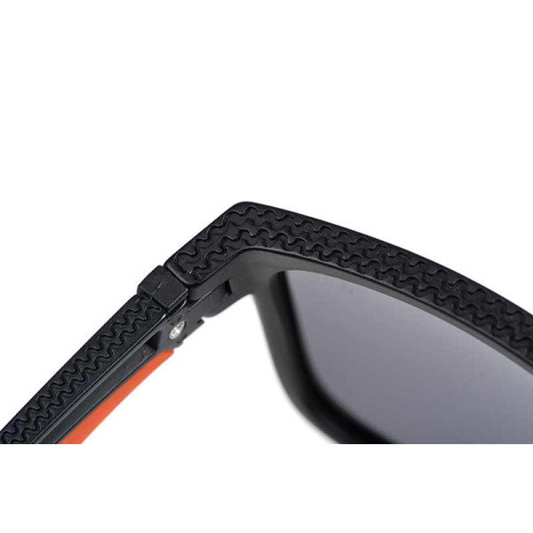 Fox Collection Black & Orange Shades – Grey Lens