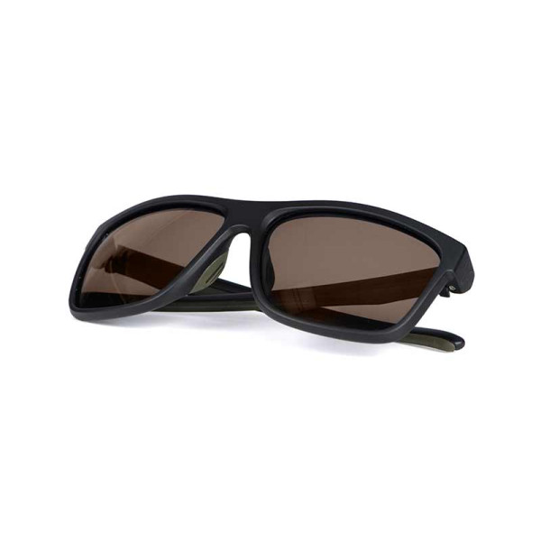 Fox Collection Green & Black Shades – Brown Lens