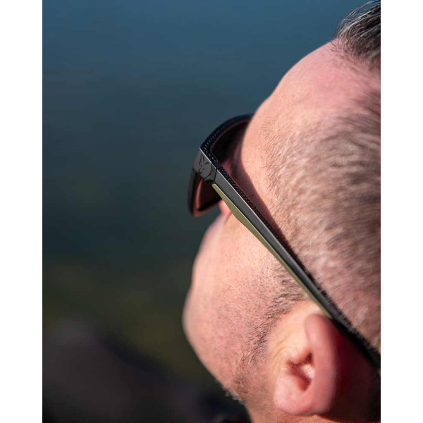 Fox Collection Green & Black Shades – Brown Lens