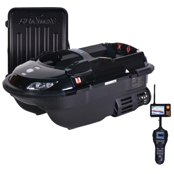 Boatman Vulcan V2 Black Pro Bait Boat. 