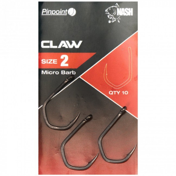 NASH Pinpoint CLAW Micro Barb Hooks hooks