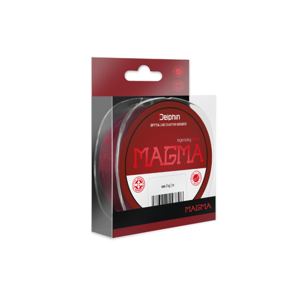 Monofilament Delphin MAGMA / burgundy 0,286mm 6,8kg 200m