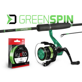 Spin fishing set Delphin GreenSPIN 210cm/30g + 2T + 0,203mm