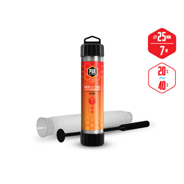 Delphin PVA n’tastic mesh on tube TUBE+PLUNGER / 7 m - 25mm 25 mm (narrow) / slow melting