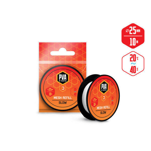 Delphin PVA n’tastic spare mesh / 10 m - 25mm 25 mm (narrow) / slow melting
