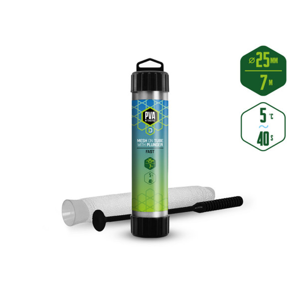 Mesh Delphin PVA n’tastic / TUBE+PLUNGER /7m narrow - 25 mm / quickly soluble