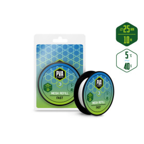 Spare mesh Delphin PVA n’tastic /10m narrow-25 mm/quickly soluble