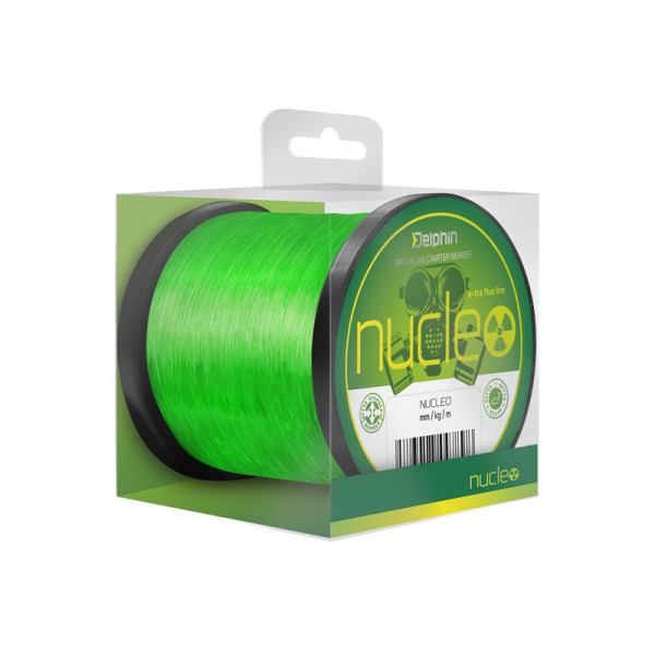 Carp fishing line NUCLEO / fluo green 0,30mm 7,7kg 1200m