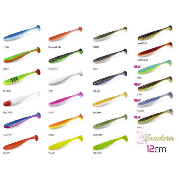 Lure Delphin ZANDERA UVs / 5pcs 12cm/GREENCH