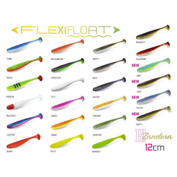 Lure Delphin ZANDERA FlexiFLOAT UVs / 5pcs 12cm/REDFACE