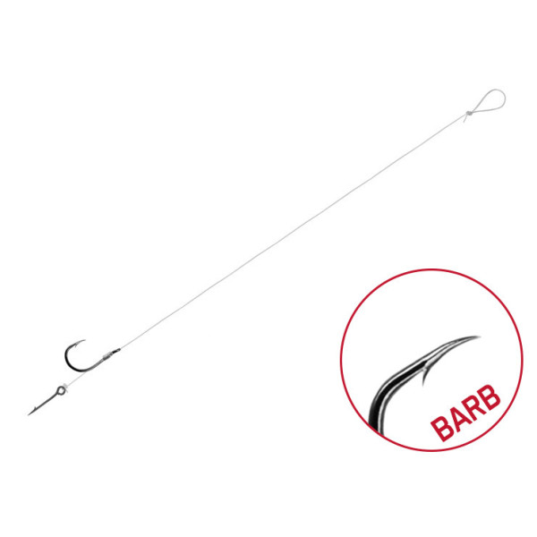 Rig Delphin FLR Sting / 6pcs 8cm / 0,22mm / BARB 12 / Sting 5mm