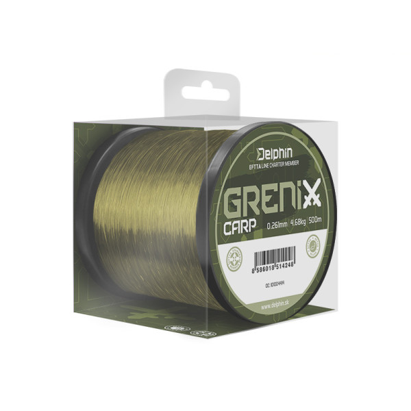 Delphin GRENIX Carp / green 0,309mm 6,55kg 1000m