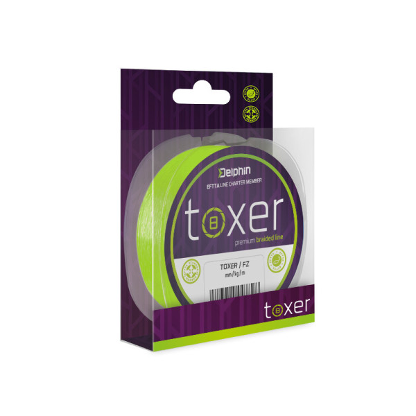 Delphin TOXER / fluo green 0,18mm 9,5kg 80m