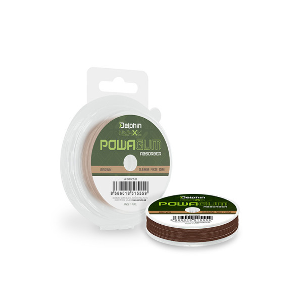 Delphin REAXE PowaGUM Absorber Brown 1mm/8kg/10m