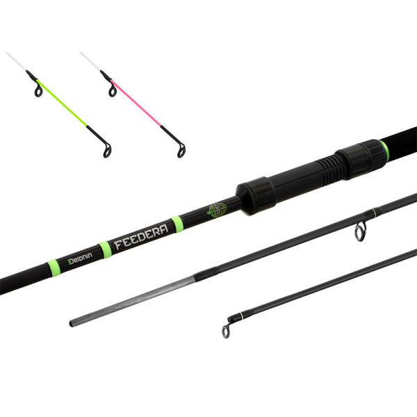 Delphin FEEDERA + 2 tips 360cm/100g/3 parts