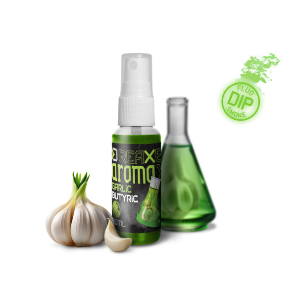Dip spray Delphin AromaX/30ml Garlic-butyric/fluo green
