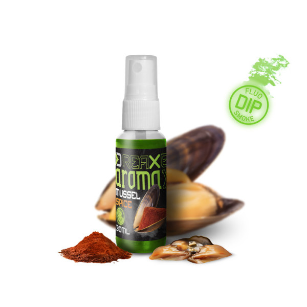 Dip spray Delphin AromaX/30ml Mussel-Spice/fluo green
