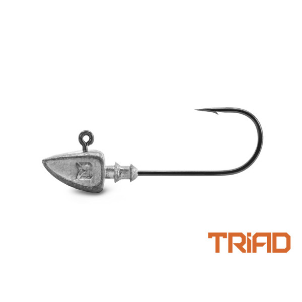 Jig head with a collar Delphin TRIAD / 5 pcs 12g-3/0