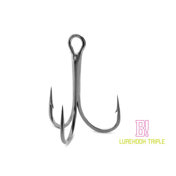 Triple hook Delphin B! LureHook TRIPLE / 6pcs 2/0