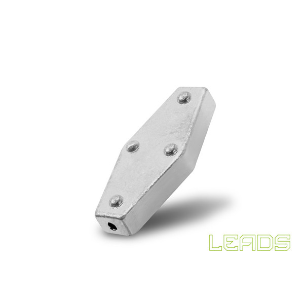 Delphin LEADS Hexagon with a slot / 5pcs 40,0g