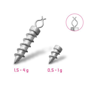 Delphin B! Screw-in Additional Weight / 10pcs 0,5g