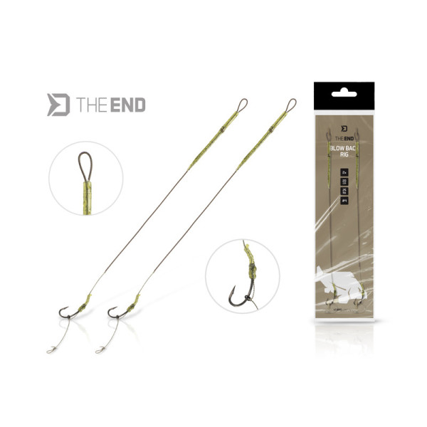 Rig Delphin THE END Blow back rig / 2 pcs 20cm/25lbs/ 8