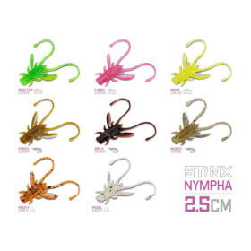 Artificial lure Delphin B! Stinx NYMPHA / 20pcs 2.5cm / CANDY