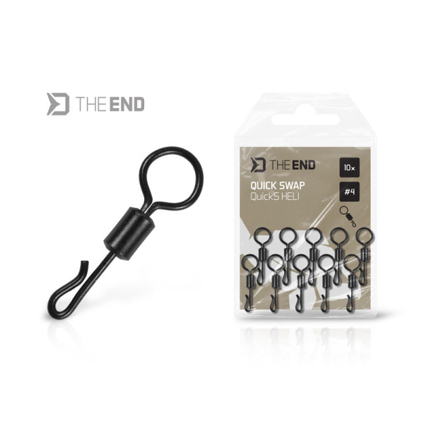 Quick swap swivel Delphin TheEND QuickS Heli / 10 pcs 4