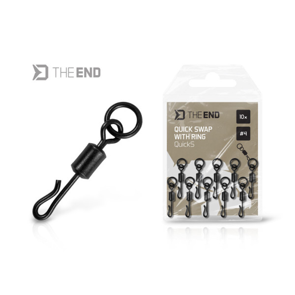 Quick swap swivel with a ring Delphin TheEND QuickS / 10 pcs 4