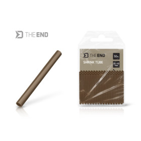 Shrink tube Delphin TheEND / 50 pcs 1.6mm x 43mm / brown