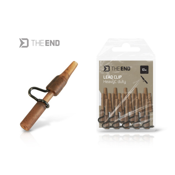 Lead clip Delphin HeavyC duty TheEND / 10 pcs Ground