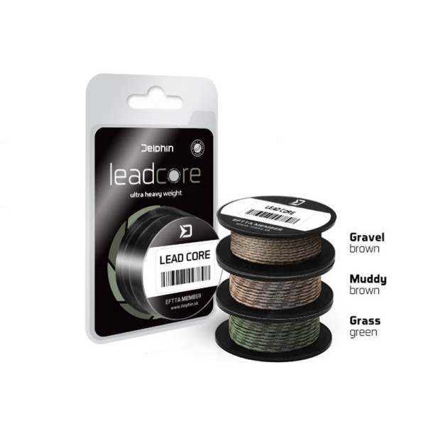 Delphin LEADCORE green grass 45lbs 5m