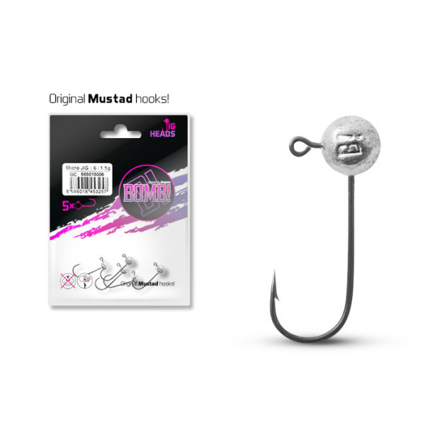 Micro Jig Head Delphin BOMB! / 5 pcs 10g-2/0