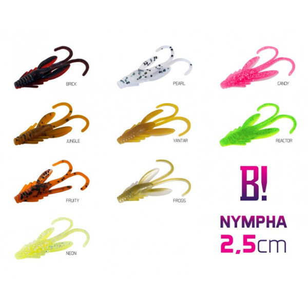 Lure BOMB! Nympha / 10 pcs 2,5cm/NEON
