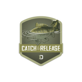 Sticker Delphin CATCH and RELEASE 9x8cm