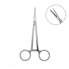 Straight forceps Delphin 13cm