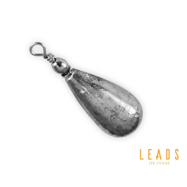 Delphin LEADS Pear with swivel / 5pcs 11g