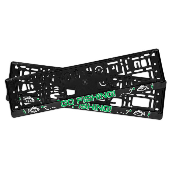 License plate holder Delphin GoFishing! 3D / 2pcs